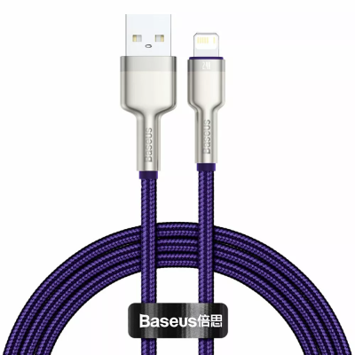 Кабель Baseus Cafule Metal USB-A  to Lightning PD 20W 1m Purple
