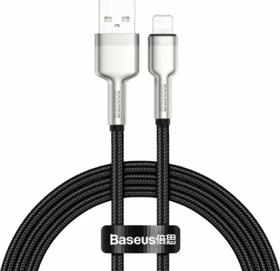 Кабель Baseus Cafule Metal USB-A  to Lightning PD 20W 1m Black