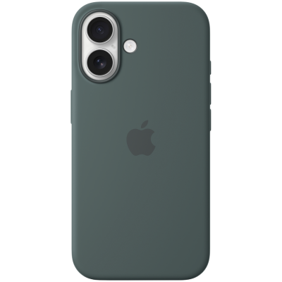 iPhone 16 Silicone Case with MagSafe - Lake Green,Model A3313