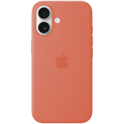 СИЛІКОНОВИЙ ЧОХОЛ IPHONE 16 SI CASE TANGERINE-ZML