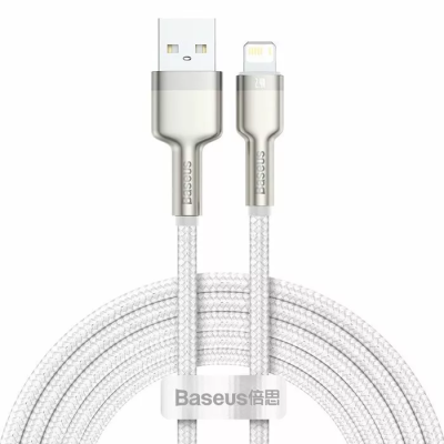 Кабель Baseus Cafule Metal USB-A  to Lightning PD 20W 1m White