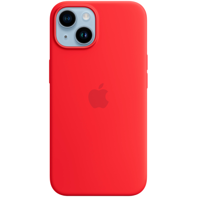 iPhone 14 Silicone Case with MagSafe - (PRODUCT)RED,Model A2910