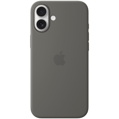 СИЛІКОНОВИЙ ЧОХОЛ IPHONE 16 PLUS SI CASE STONE GRAY-ZML