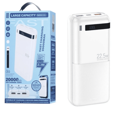 Повербанк Remax RPP-72 20W+22.5W 20000mAh Piloteer Series White