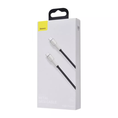 Кабель Baseus Cafule Metal Type-C to Type-C 100W 2m Black