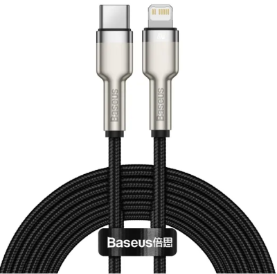 Кабель Baseus Cafule Metal Type-C to Lightning PD 20W 2m Black