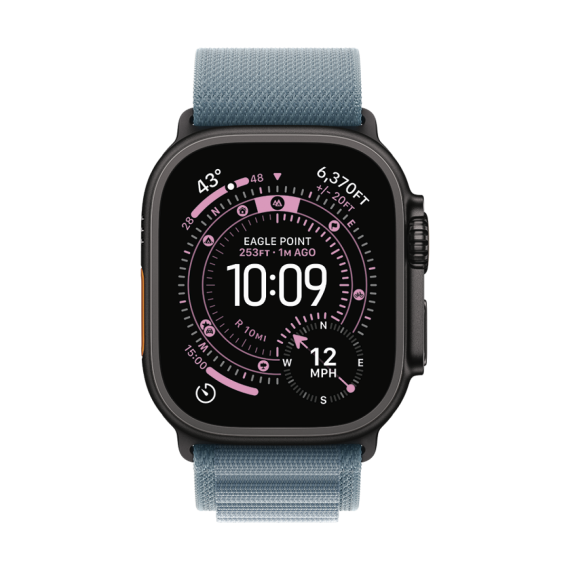 РЕМІНЕЦЬ ДЛЯ ГОДИННИКА APPLE WATCH 49 LIGHT BLUE B TI ALP M-ZML