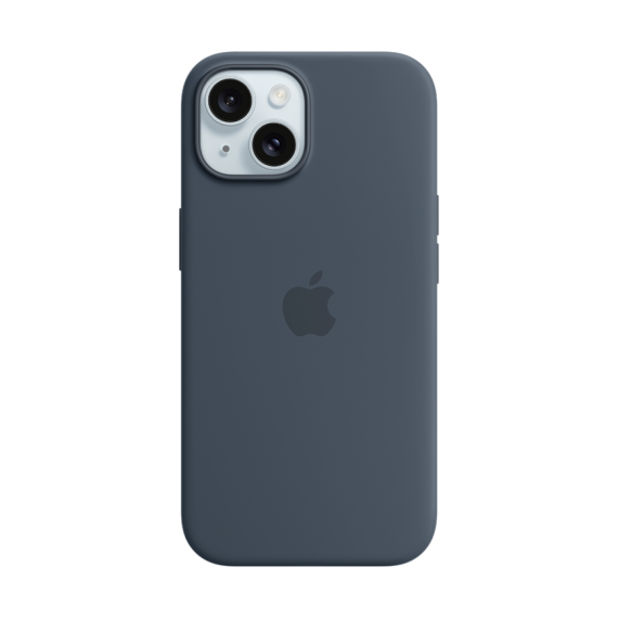 iPhone 15 Silicone Case with MagSafe - Storm Blue,Model A3123