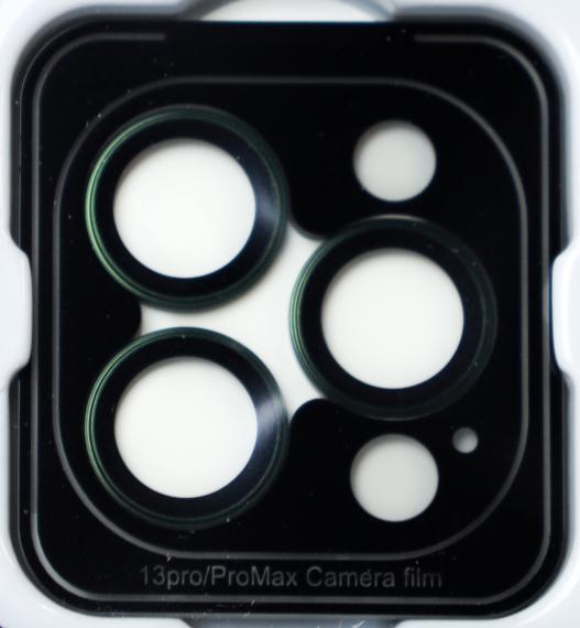 Захисне скло Monblan для камери iPhone 13Pro/13 Pro Max Metal Ring Series (Alpine Green)