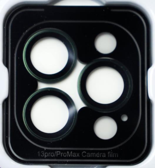 Захисне скло Monblan для камери iPhone 13Mini/13 Metal Ring Series (Green)