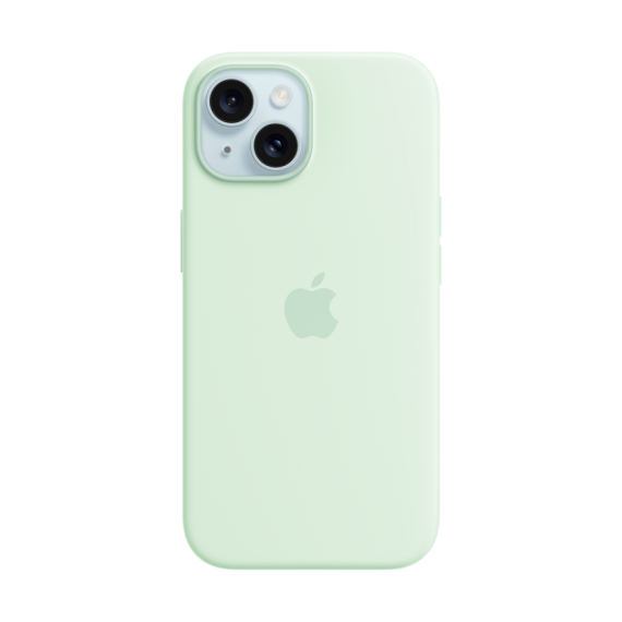 СИЛІКОНОВИЙ ЧОХОЛ IPHONE 15 SI CASE SOFT MINT-ZML
