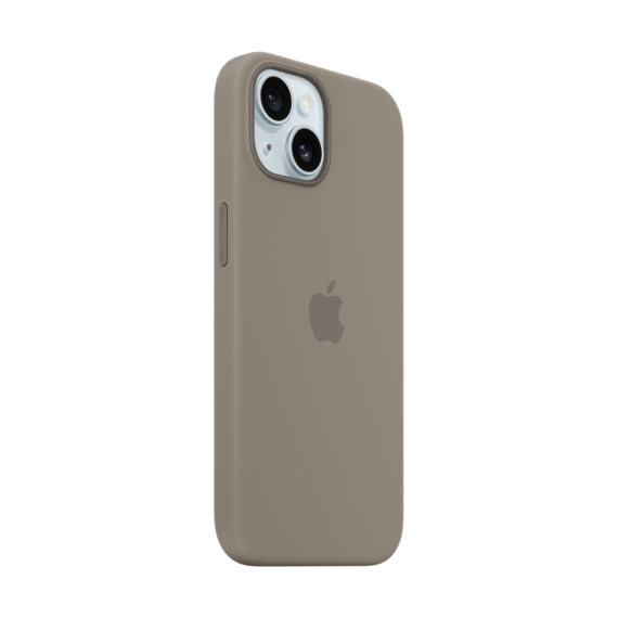 iPhone 15 Silicone Case with MagSafe - Clay,Model A3123