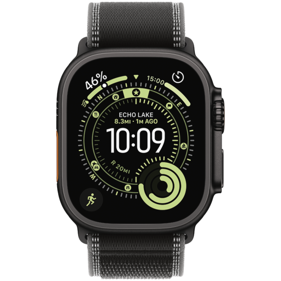 РЕМІНЕЦЬ ДЛЯ ГОДИННИКА APPLE WATCH 49 BLK/CHAR N TI TL M/L-ZML