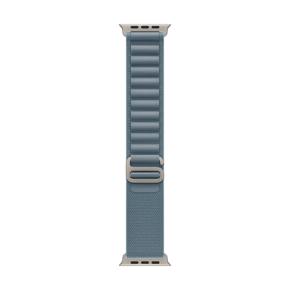 49mm Light Blue Alpine Loop - Large - Natural Titanium Finish