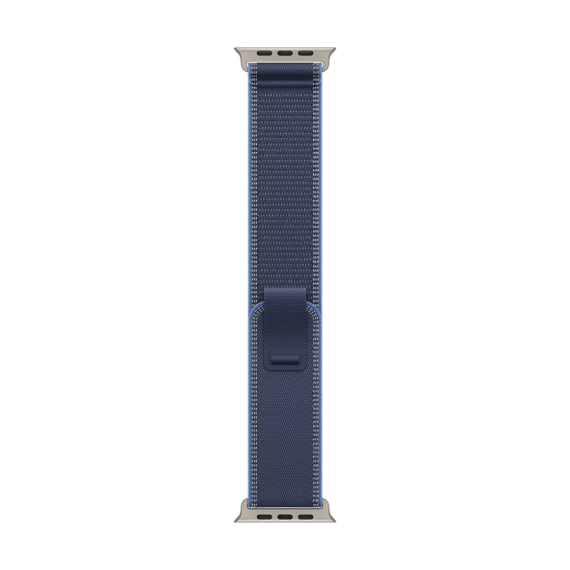 49mm Blue/Bright Blue Trail Loop - S/M - Natural Titanium Finish
