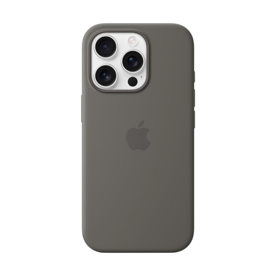 СИЛІКОНОВИЙ ЧОХОЛ IPHONE 16 PRO SI CASE STONE GRAY-ZML