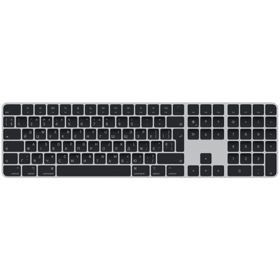 Клавіатура Magic Keyboard Touch ID and Numeric Keypad for Mac models with Apple silicon - Ukrainian,