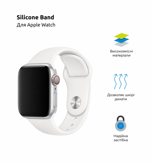 Ремінець ArmorStandart Sport Band (3 Straps) для Apple Watch 42 (Series 11-10)/41/40/38 White