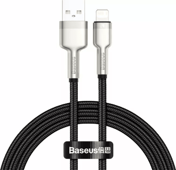Кабель Baseus Cafule Metal USB-A  to Lightning PD 20W 1m Black