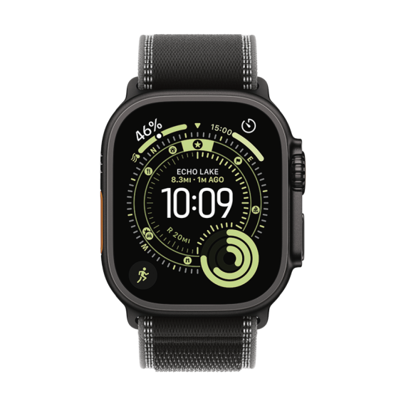 РЕМІНЕЦЬ ДЛЯ ГОДИННИКА APPLE WATCH 49 BLK/CHAR N TI TL M/L-ZML