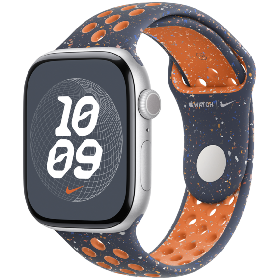 46mm Blue Flame Nike Sport Band - M/L