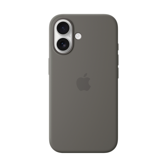 СИЛІКОНОВИЙ ЧОХОЛ IPHONE 16 SI CASE STONE GRAY-ZML