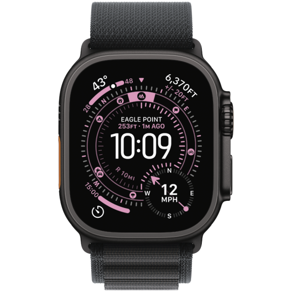 РЕМІНЕЦЬ ДЛЯ ГОДИННИКА APPLE WATCH 49 BLACK B TI ALP M-ZML