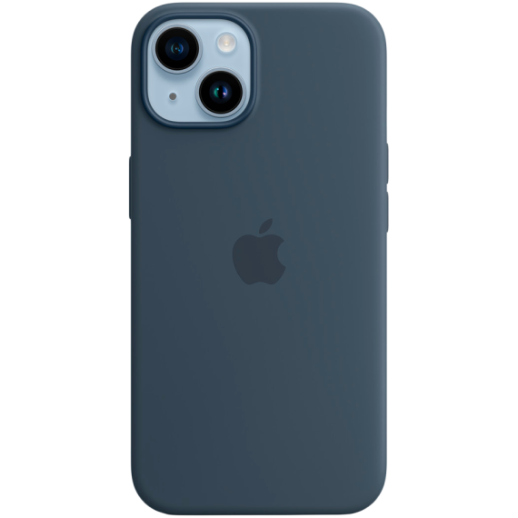 iPhone 14 Silicone Case with MagSafe - Storm Blue,Model A2910
