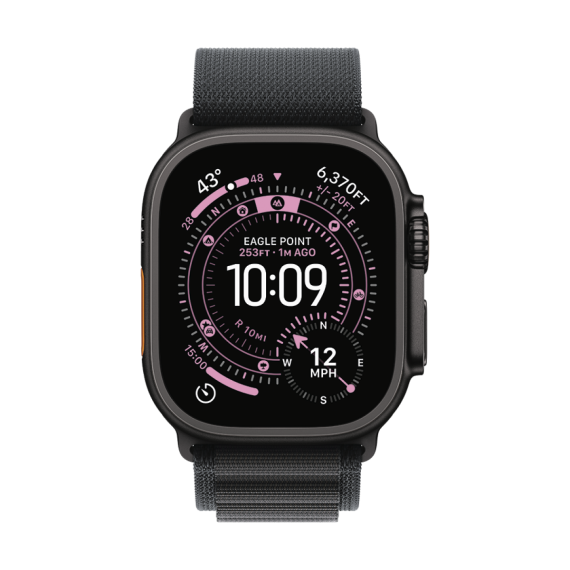 РЕМІНЕЦЬ ДЛЯ ГОДИННИКА APPLE WATCH 49 BLACK B TI ALP M-ZML