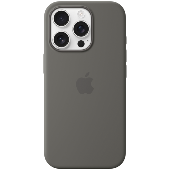 СИЛІКОНОВИЙ ЧОХОЛ IPHONE 16 PRO SI CASE STONE GRAY-ZML