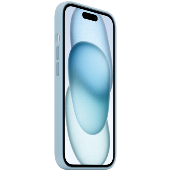СИЛІКОНОВИЙ ЧОХОЛ IPHONE 15 SI CASE LIGHT BLUE-ZML
