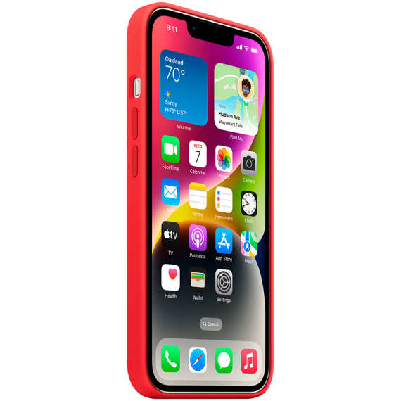 iPhone 14 Silicone Case with MagSafe - (PRODUCT)RED,Model A2910