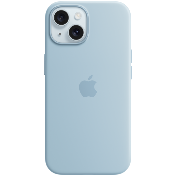 СИЛІКОНОВИЙ ЧОХОЛ IPHONE 15 SI CASE LIGHT BLUE-ZML