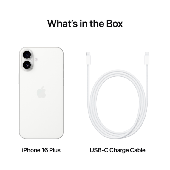 СМАРТФОН IPHONE 16 PLUS WHT 128GB-CAM