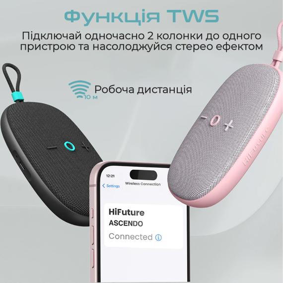 Портативна бездротова колонка HiFuture ascendo.pink