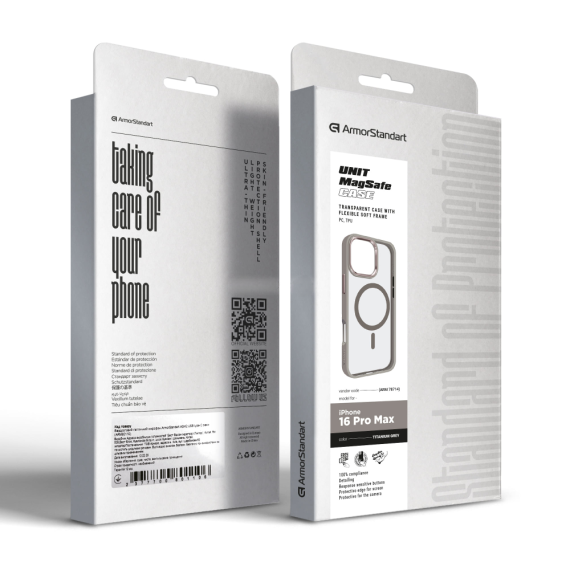 Чохол ArmorStandart Unit MagSafe iPhone 16 Pro Max Titanium Grey