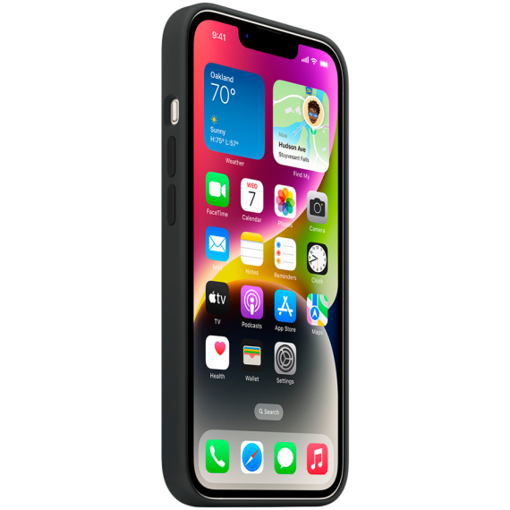 iPhone 14 Silicone Case with MagSafe - Midnight,Model A2910