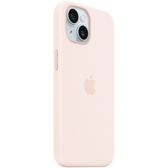 iPhone 15 Silicone Case with MagSafe - Light Pink,Model A3123