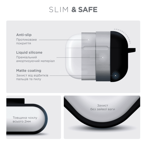 Чохол для навушників ArmorStandsrt Hang Case AirPods Pro 3 Black