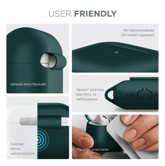 Чохол для навушників ArmorStandsrt Hang Case AirPods Pro 3 Dark Green