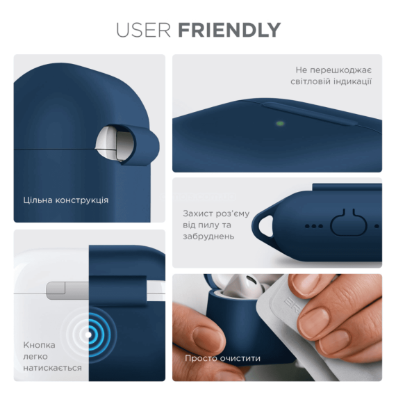 Чохол для навушників ArmorStandsrt Hang Case AirPods Pro 3 Lake Blue