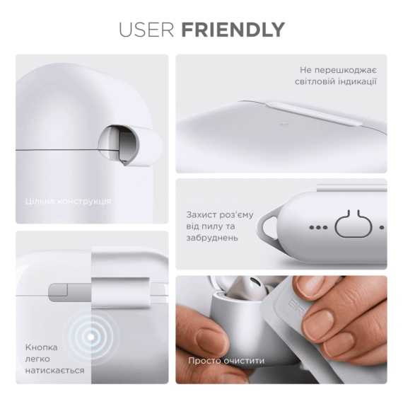 Чохол для навушників ArmorStandsrt Hang Case AirPods Pro 3 White