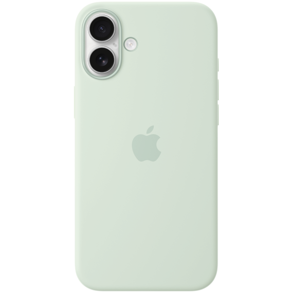 iPhone 16 Plus Silicone Case with MagSafe - Aquamarine,Model A3314
