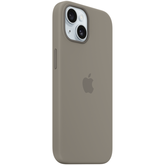 iPhone 15 Silicone Case with MagSafe - Clay,Model A3123