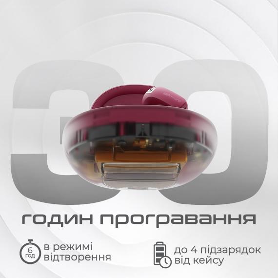 Навушники TWS HiFuture flybuds4.hotpink