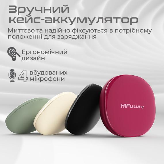 Навушники TWS HiFuture flybuds4.matchagreen