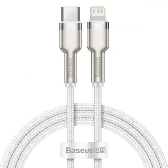 Кабель Baseus Cafule Metal Type-C to Lightning PD 20W 1m White