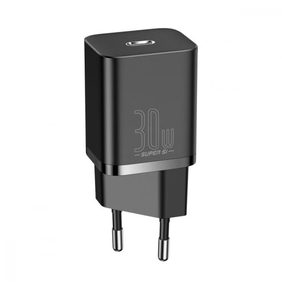 Зарядний пристрій  Baseus Super Silicone PD 30W (1Type-C) Black