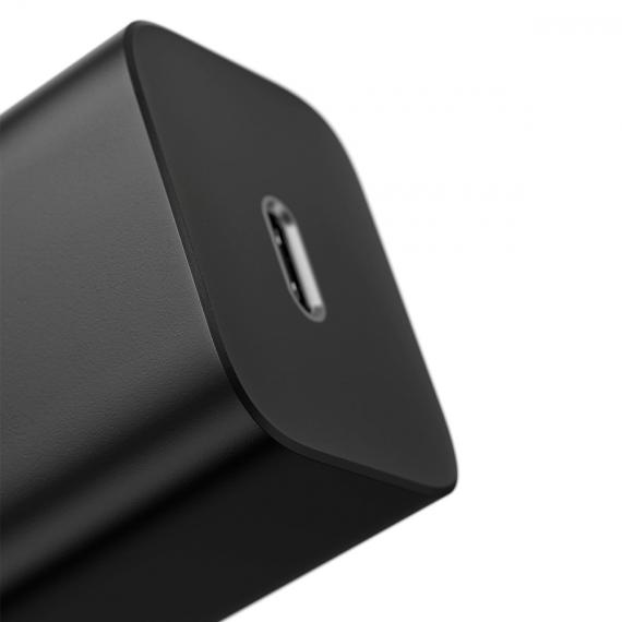 Зарядний пристрій Baseus Super Silicone PD Charger 20W (1Type-C) + Type-C to Lightning Black
