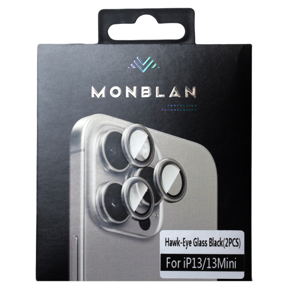 Захисне скло Monblan для камери iPhone 13Mini/13 Metal Ring Series (Green)
